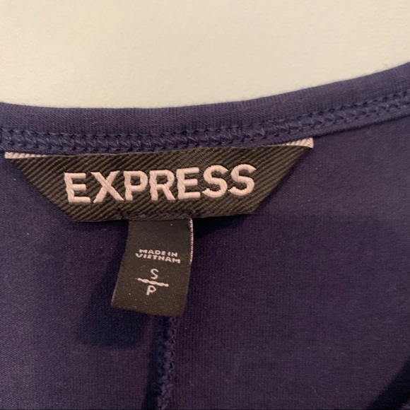 EXPRESS navy blue dress with sequins - Picture 2 of 3